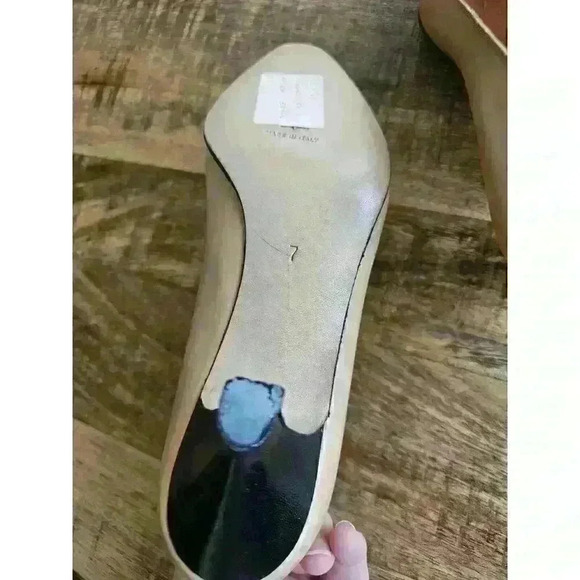 Vintage Adriana V. Campanile Leather Heels Made In Italy Size 7/38 - Picture 10 of 16